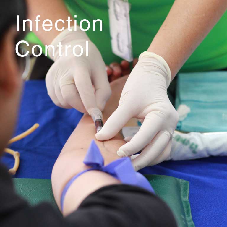 Infection Control Mobile Header at north City Hospital